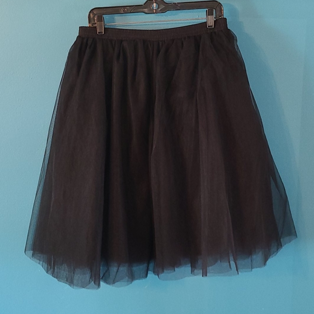 Black tulle skirt